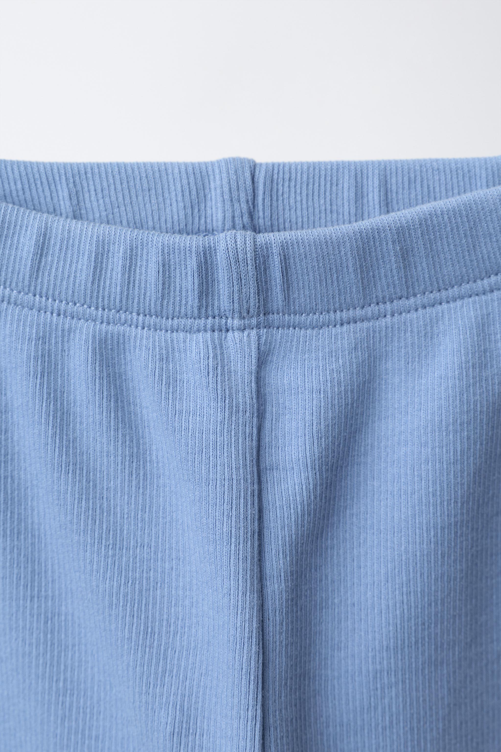 TWO-PACK OF PLAIN RIBBED LEGGINGS